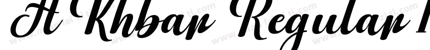 AKhbar Regular 17PT字体转换